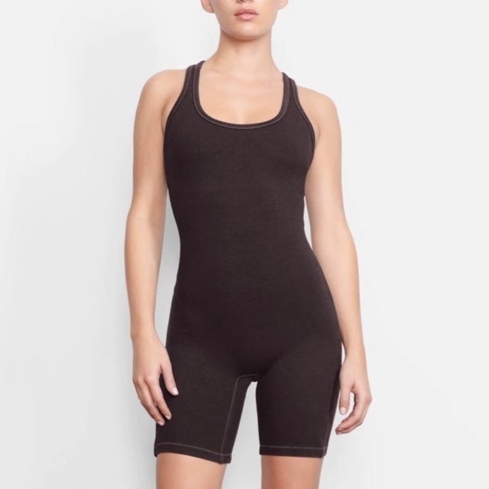 NWT! SKIMS Outdoor Mid Thigh Onesie XXS